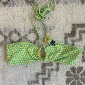 Triangl Yellow and Green Triangle Bikini Top and Bottom